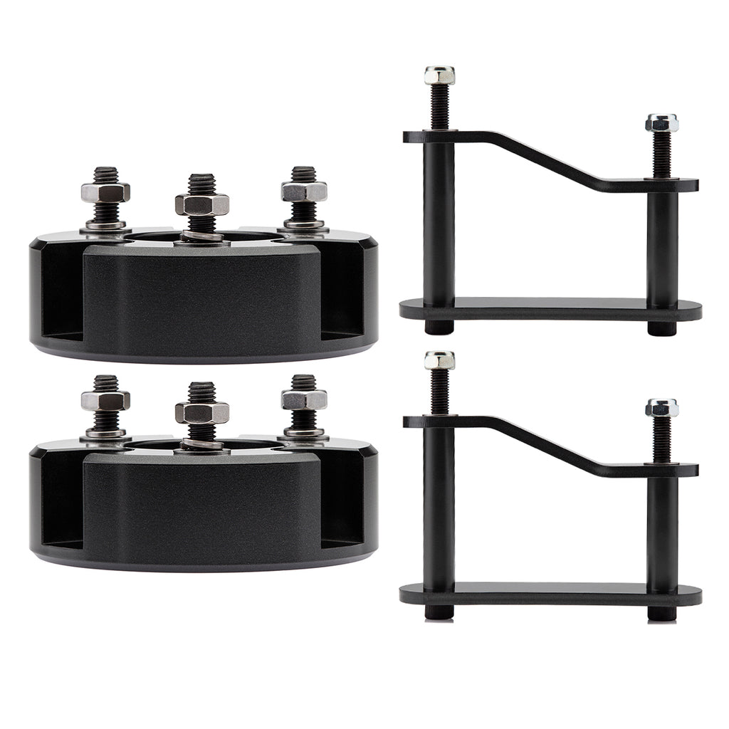 2005-2023 Nissan Frontier 2WD 4WD Full Lift Suspension Kit with Rear Shackles-Lift Kit-3"-2"-Black-All Roads America