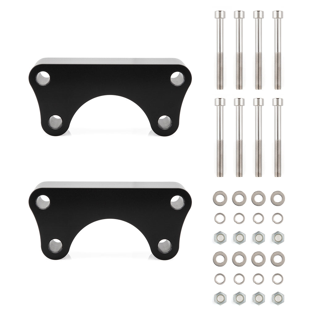 Fits 1986-1995 Toyota IFS Pickup Front Lift Kit Ball Joint Spacers 4X2 2WD-Leveling Kit-2.5"-Black-All Roads America